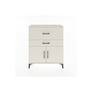 Arges Şifonyer Tek Raflı 2 Çekmeceli 2 Kapaklı 88x30x106 Aytaşı-aytaşı