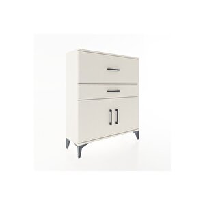 Arges Şifonyer Tek Raflı 2 Çekmeceli 2 Kapaklı 88x30x106 Aytaşı-aytaşı