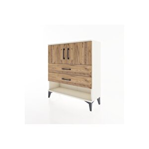 Arges Şifonyer 2 Raflı 2 Çekmeceli 2 Kapaklı 88x30x96 Aytaşı-çam