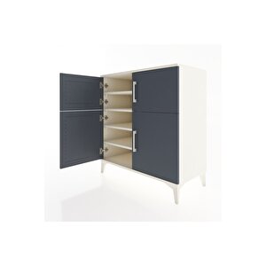 Hyperion Şifonyer 4 Raflı 4 Kapaklı 88x44x96 Aytaşı-antrasit