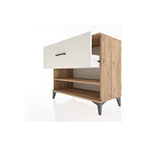 Hyperion Şifonyer Tek Raflı Tek Çekmeceli 88x44x80 Çam-aytaşı