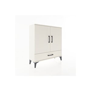 Arges Şifonyer 3 Raflı Tek Çekmeceli 2 Kapaklı 88x30x96 Aytaşı-aytaşı