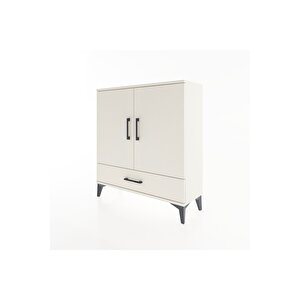 Arges Şifonyer 3 Raflı Tek Çekmeceli 2 Kapaklı 88x30x96 Aytaşı-aytaşı