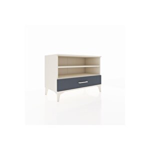 Hyperion Şifonyer 2 Raflı Tek Çekmeceli 88x44x64 Aytaşı-antrasit