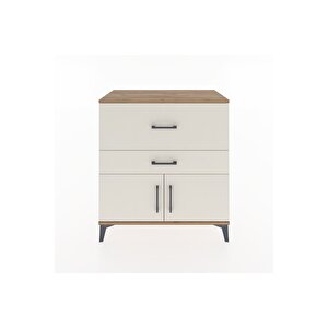 Hyperion Şifonyer 2 Çekmeceli 2 Kapaklı 88x44x96 Çam-aytaşı