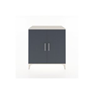 Hyperion Şifonyer Tek Raflı 2 Kapaklı 88x44x96 Aytaşı-antrasit