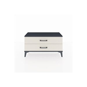 Arges Şifonyer 2 Çekmeceli 88x30x48 Antrasit-aytaşı