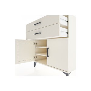 Hyperion Şifonyer 2 Raflı 2 Çekmeceli 2 Kapaklı 88x44x96 Aytaşı-aytaşı