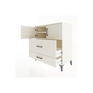 Hyperion Şifonyer 2 Raflı 2 Çekmeceli 2 Kapaklı 88x44x96 Aytaşı-aytaşı