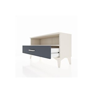 Arges Şifonyer Tek Raflı Tek Çekmeceli 88x30x48 Aytaşı-antrasit