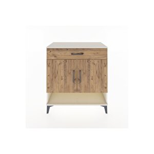 Hyperion Şifonyer 3 Raflı Tek Çekmeceli 2 Kapaklı 88x44x96 Aytaşı-çam