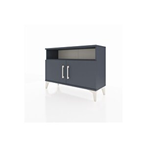 Arges Şifonyer 2 Raflı 2 Kapaklı 88x30x64 Antrasit-antrasit