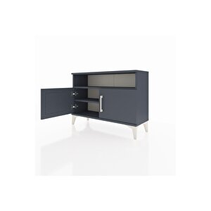 Arges Şifonyer 2 Raflı 2 Kapaklı 88x30x64 Antrasit-antrasit