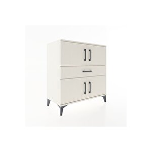 Hyperion Şifonyer Tek Raflı Tek Çekmeceli 4 Kapaklı 88x44x96 Aytaşı-aytaşı