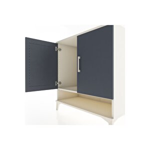 Hyperion Şifonyer Tek Raflı 2 Kapaklı 88x44x96 Aytaşı-antrasit