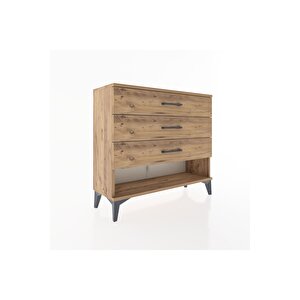 Arges Şifonyer 3 Çekmeceli 88x30x80 Çam-çam