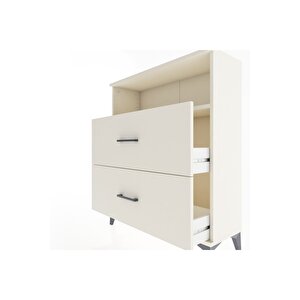 Arges Şifonyer Tek Raflı 2 Çekmeceli 88x30x106 Aytaşı-aytaşı