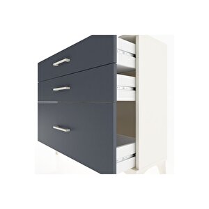 Arges Şifonyer 3 Çekmeceli 88x30x80 Aytaşı-antrasit