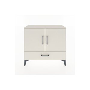 Arges Şifonyer 2 Raflı Tek Çekmeceli 2 Kapaklı 88x30x80 Aytaşı-aytaşı