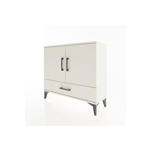 Arges Şifonyer 2 Raflı Tek Çekmeceli 2 Kapaklı 88x30x80 Aytaşı-aytaşı