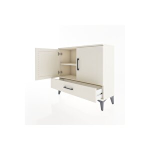 Arges Şifonyer 2 Raflı Tek Çekmeceli 2 Kapaklı 88x30x80 Aytaşı-aytaşı