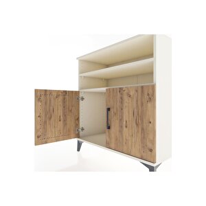 Hyperion Şifonyer 2 Raflı 2 Kapaklı 88x44x96 Aytaşı-çam
