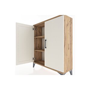Arges Şifonyer 2 Raflı 2 Kapaklı 88x30x106 Çam-aytaşı
