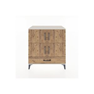 Hyperion Şifonyer 2 Raflı Tek Çekmeceli 4 Kapaklı 88x44x96 Aytaşı-çam