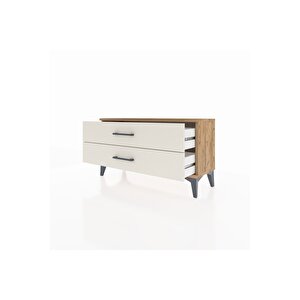 Arges Şifonyer 2 Çekmeceli 88x30x48 Çam-aytaşı