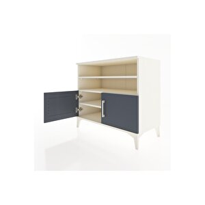 Hyperion Şifonyer 3 Raflı 2 Kapaklı 88x44x80 Aytaşı-antrasit