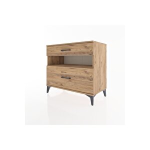 Hyperion Şifonyer Tek Raflı 2 Çekmeceli 88x44x80 Çam-çam