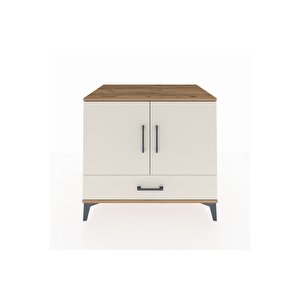 Kronos Şifonyer 2 Raflı Tek Çekmeceli 2 Kapaklı 88x59x80 Çam-aytaşı