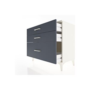 Hyperion Şifonyer 3 Çekmeceli 88x44x80 Aytaşı-antrasit