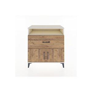 Hyperion Şifonyer 2 Raflı Tek Çekmeceli 2 Kapaklı 88x44x96 Aytaşı-çam