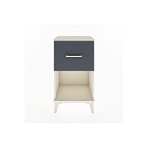 Arges Komodin Tek Çekmeceli 44x30x80 Aytaşı-antrasit