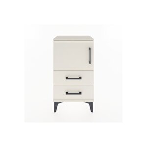 Arges Komodin 2 Raflı 2 Çekmeceli Tek Kapaklı 44x30x80 Aytaşı-aytaşı