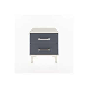 Arges Komodin 2 Çekmeceli 44x30x48 Aytaşı-antrasit