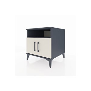 Kronos Komodin 2 Raflı 2 Kapaklı 60x59x64 Antrasit-aytaşı