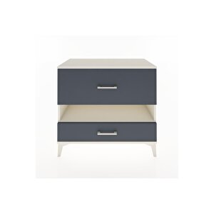 Hyperion Şifonyer Tek Raflı 2 Çekmeceli 88x44x80 Aytaşı-antrasit