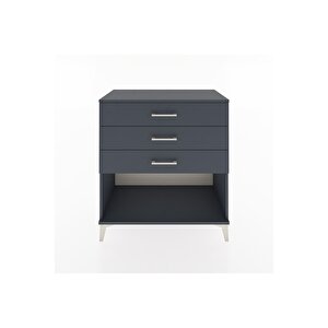 Hyperion Şifonyer 3 Çekmeceli 88x44x96 Antrasit-antrasit