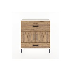 Arges Şifonyer 2 Raflı 2 Çekmeceli 2 Kapaklı 88x30x96 Aytaşı-çam