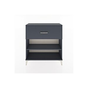 Arges Şifonyer Tek Raflı Tek Çekmeceli 88x30x96 Antrasit-antrasit