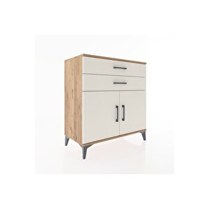 Hyperion Şifonyer 2 Çekmeceli 2 Kapaklı 88x44x96 Çam-aytaşı