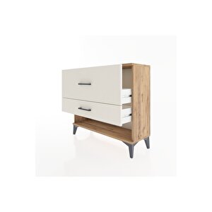 Arges Şifonyer 2 Çekmeceli 88x30x80 Çam-aytaşı