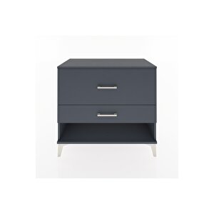 Hyperion Şifonyer 2 Çekmeceli 88x44x80 Antrasit-antrasit