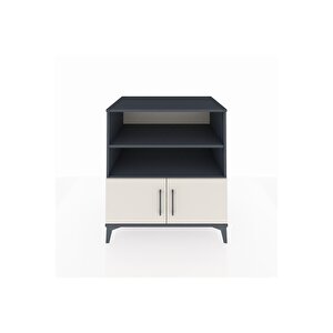 Kronos Şifonyer 3 Raflı 2 Kapaklı 88x59x96 Antrasit-aytaşı