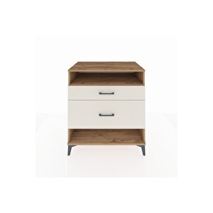 Kronos Şifonyer Tek Raflı 2 Çekmeceli 88x59x96 Çam-aytaşı