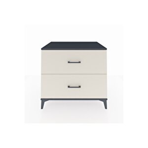 Kronos Şifonyer 2 Çekmeceli 88x59x80 Antrasit-aytaşı