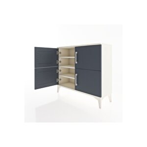 Arges Şifonyer 3 Raflı 4 Kapaklı 88x30x80 Aytaşı-antrasit