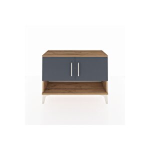 Arges Şifonyer 2 Raflı 2 Kapaklı 88x30x64 Çam-antrasit